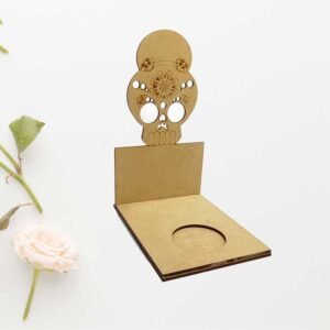 Portavela calavera modelo 3