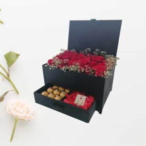 caja de mdf para flores