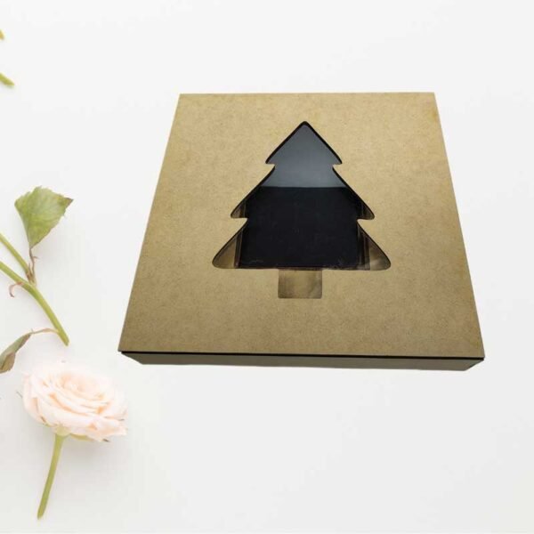 Caja de MDF navideña